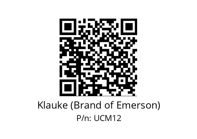   Klauke (Brand of Emerson) UCM12