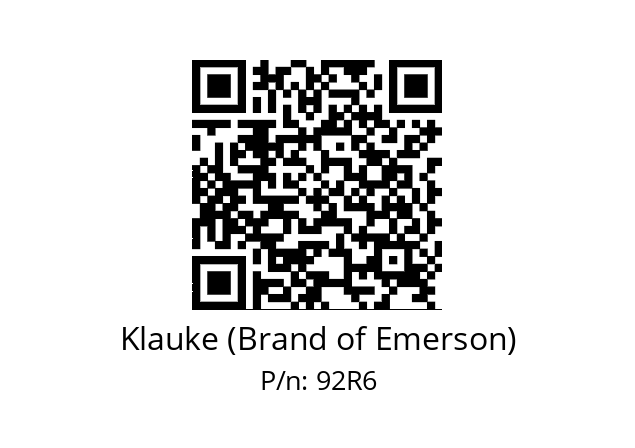   Klauke (Brand of Emerson) 92R6