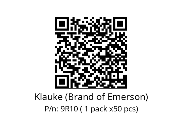   Klauke (Brand of Emerson) 9R10 ( 1 pack x50 pcs)