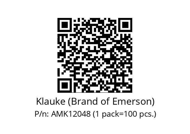   Klauke (Brand of Emerson) AMK12048 (1 pack=100 pcs.)