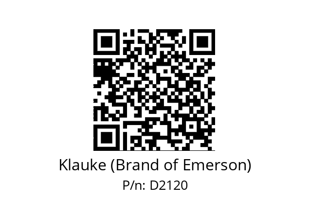   Klauke (Brand of Emerson) D2120