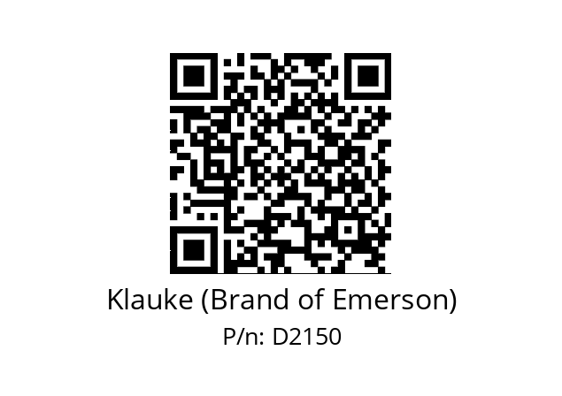   Klauke (Brand of Emerson) D2150