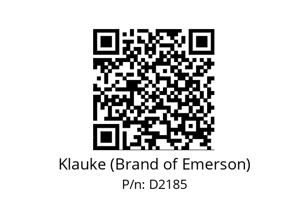   Klauke (Brand of Emerson) D2185