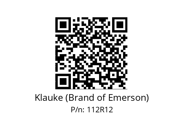   Klauke (Brand of Emerson) 112R12