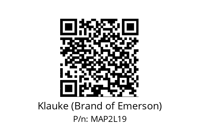   Klauke (Brand of Emerson) MAP2L19