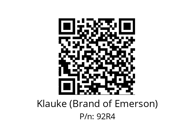   Klauke (Brand of Emerson) 92R4