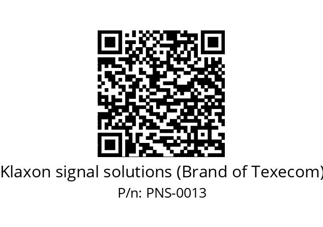   Klaxon signal solutions (Brand of Texecom) PNS-0013