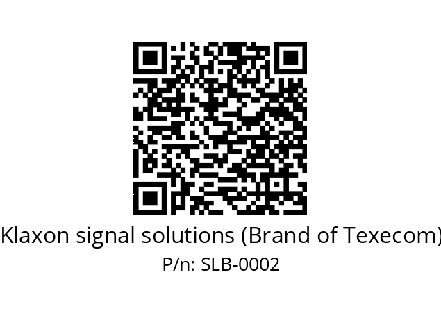   Klaxon signal solutions (Brand of Texecom) SLB-0002