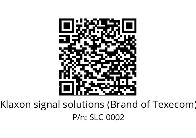   Klaxon signal solutions (Brand of Texecom) SLC-0002