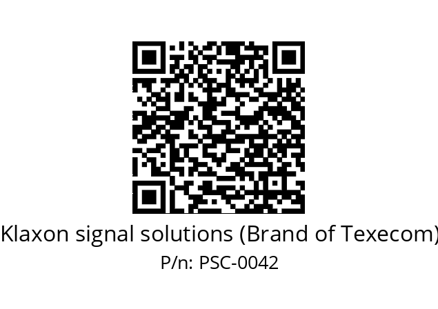   Klaxon signal solutions (Brand of Texecom) PSC-0042