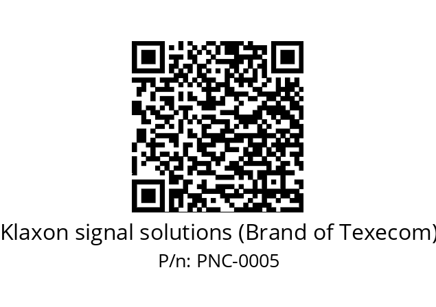   Klaxon signal solutions (Brand of Texecom) PNC-0005