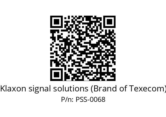   Klaxon signal solutions (Brand of Texecom) PSS-0068