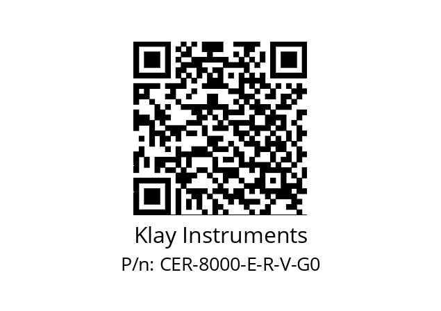   Klay Instruments CER-8000-E-R-V-G0