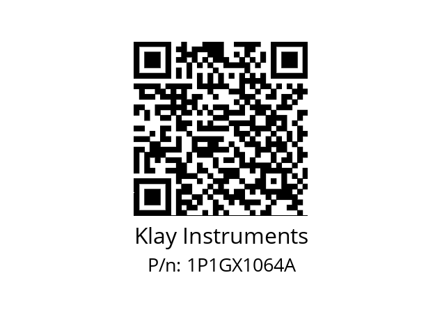   Klay Instruments 1P1GX1064A