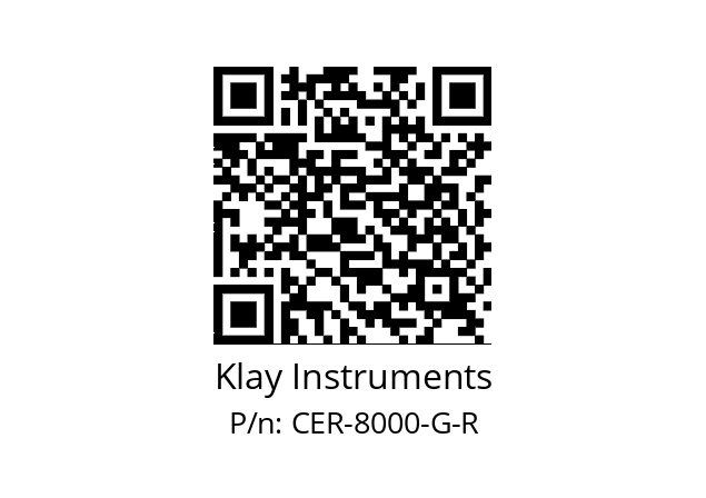   Klay Instruments CER-8000-G-R