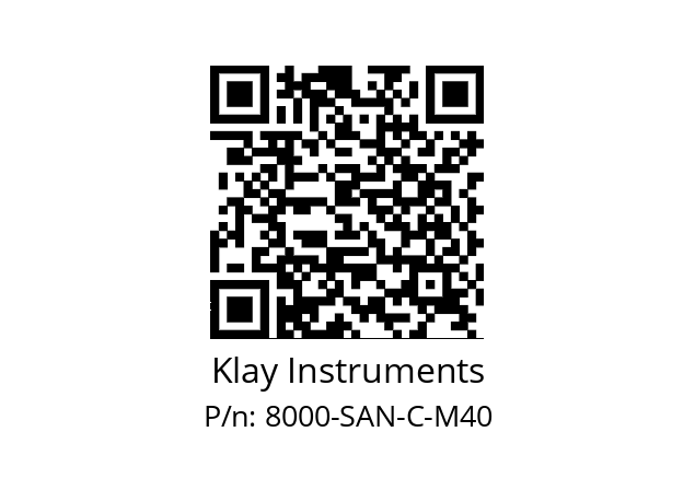   Klay Instruments 8000-SAN-C-M40