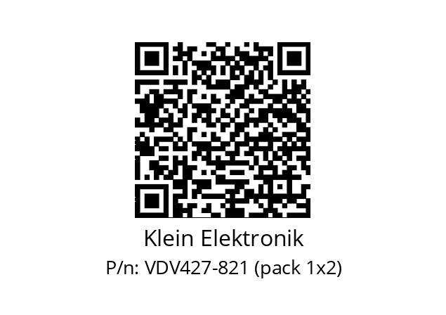   Klein Elektronik VDV427-821 (pack 1x2)