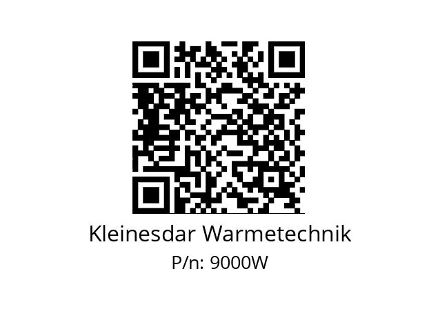   Kleinesdar Warmetechnik 9000W