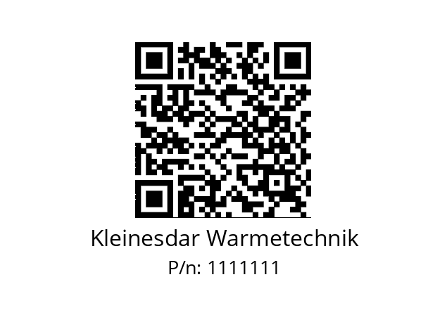   Kleinesdar Warmetechnik 1111111