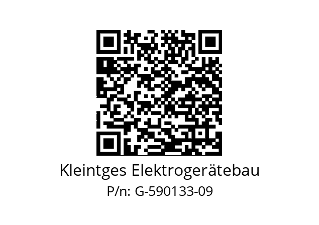   Kleintges Elektrogerätebau G-590133-09