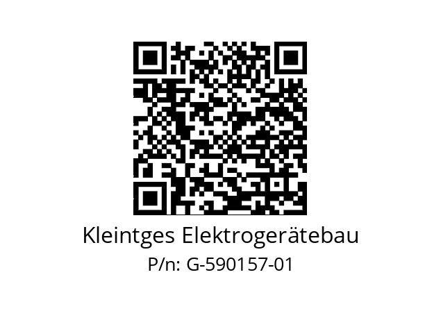   Kleintges Elektrogerätebau G-590157-01