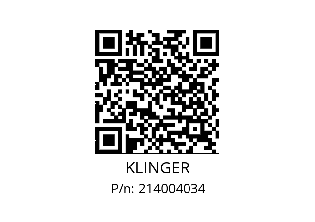   KLINGER 214004034