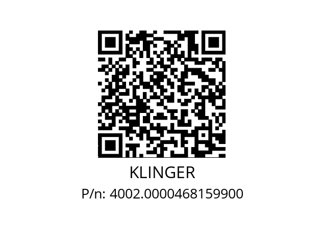   KLINGER 4002.0000468159900