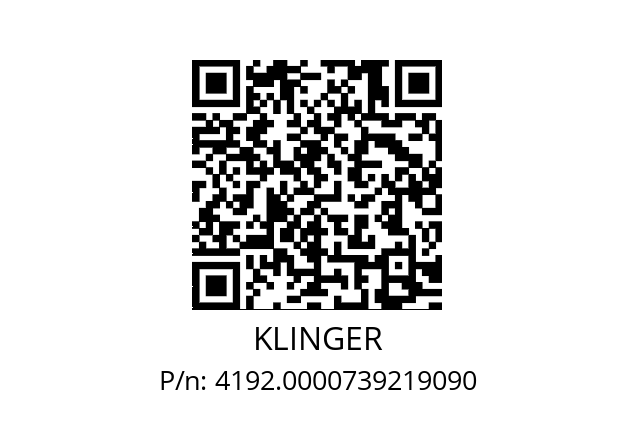   KLINGER 4192.0000739219090