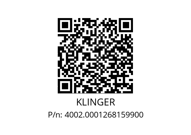   KLINGER 4002.0001268159900