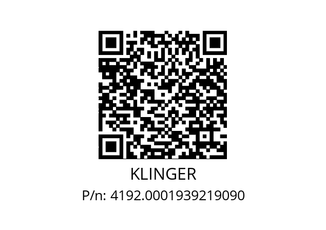   KLINGER 4192.0001939219090