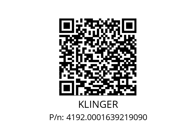   KLINGER 4192.0001639219090