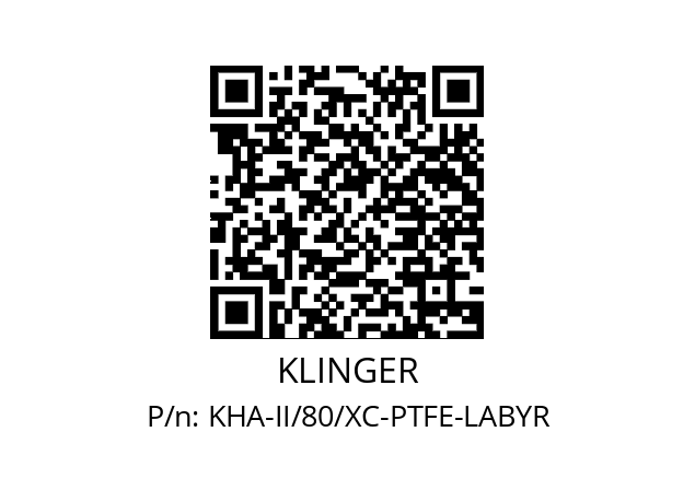   KLINGER KHA-II/80/XC-PTFE-LABYR