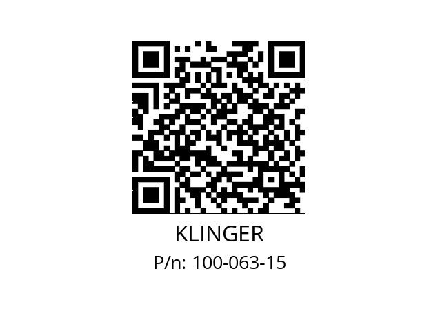   KLINGER 100-063-15