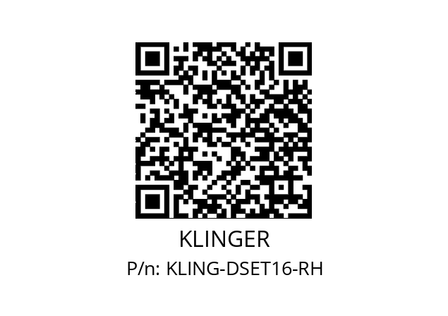   KLINGER KLING-DSET16-RH