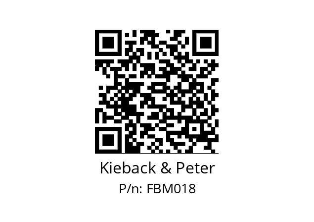   Kieback & Peter FBM018