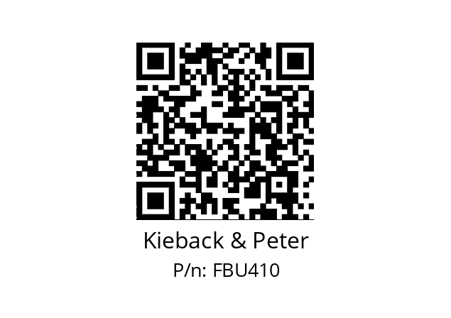   Kieback & Peter FBU410