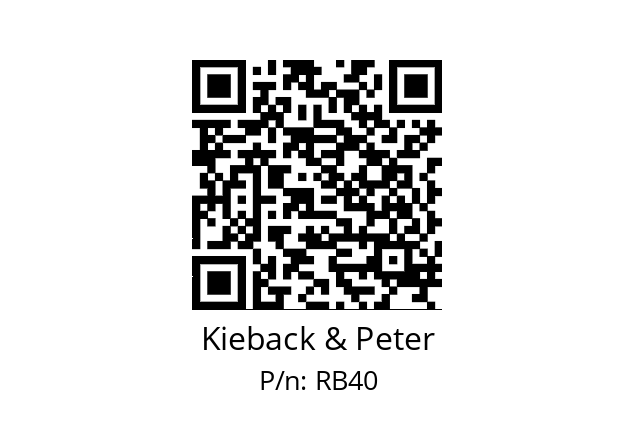   Kieback & Peter RB40