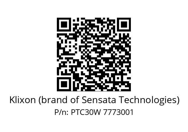   Klixon (brand of Sensata Technologies) PTC30W 7773001