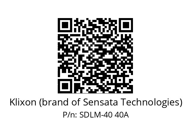   Klixon (brand of Sensata Technologies) SDLM-40 40A