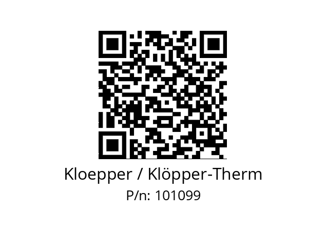   Kloepper / Klöpper-Therm 101099