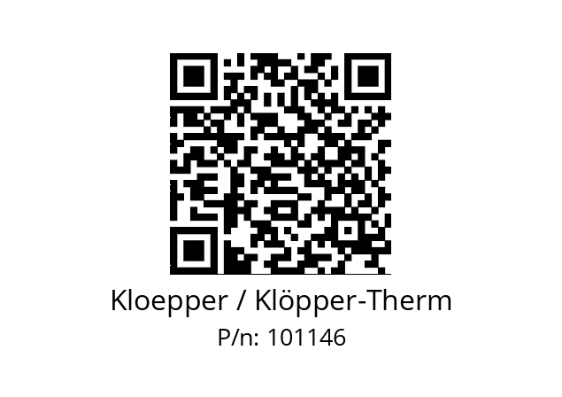   Kloepper / Klöpper-Therm 101146