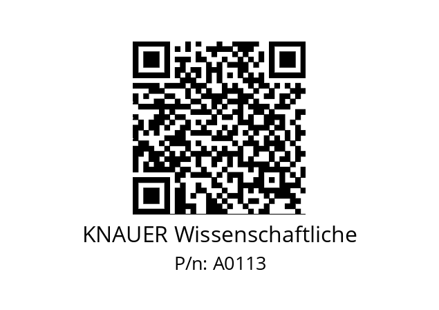   KNAUER Wissenschaftliche A0113