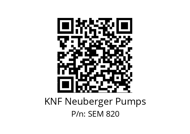   KNF Neuberger Pumps SEM 820