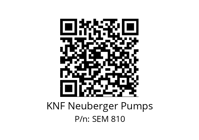   KNF Neuberger Pumps SEM 810