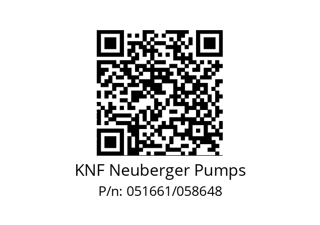   KNF Neuberger Pumps 051661/058648