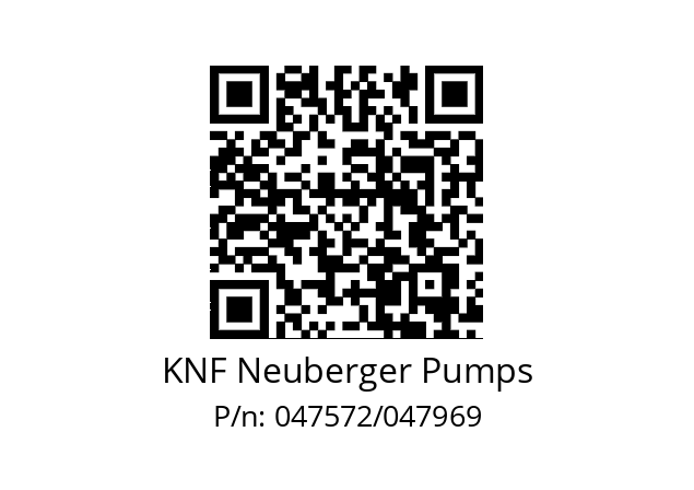   KNF Neuberger Pumps 047572/047969