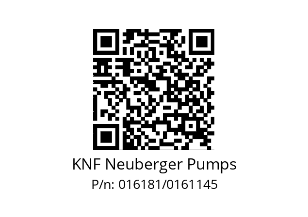   KNF Neuberger Pumps 016181/0161145