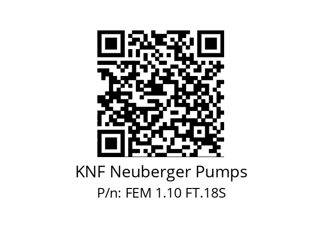   KNF Neuberger Pumps FEM 1.10 FT.18S