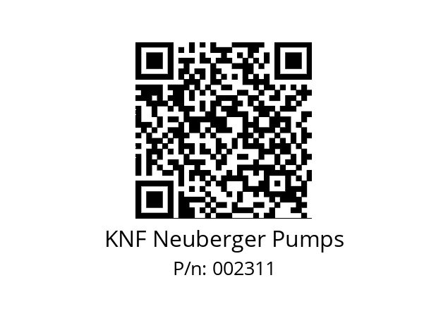   KNF Neuberger Pumps 002311