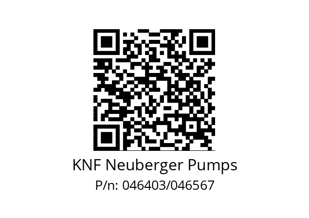   KNF Neuberger Pumps 046403/046567